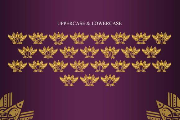 Seed Lotus Mandala Font PNG with transparent background - Preview 5