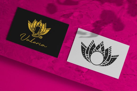 Shine Lotus Mandala Font PNG with transparent background - Preview 1