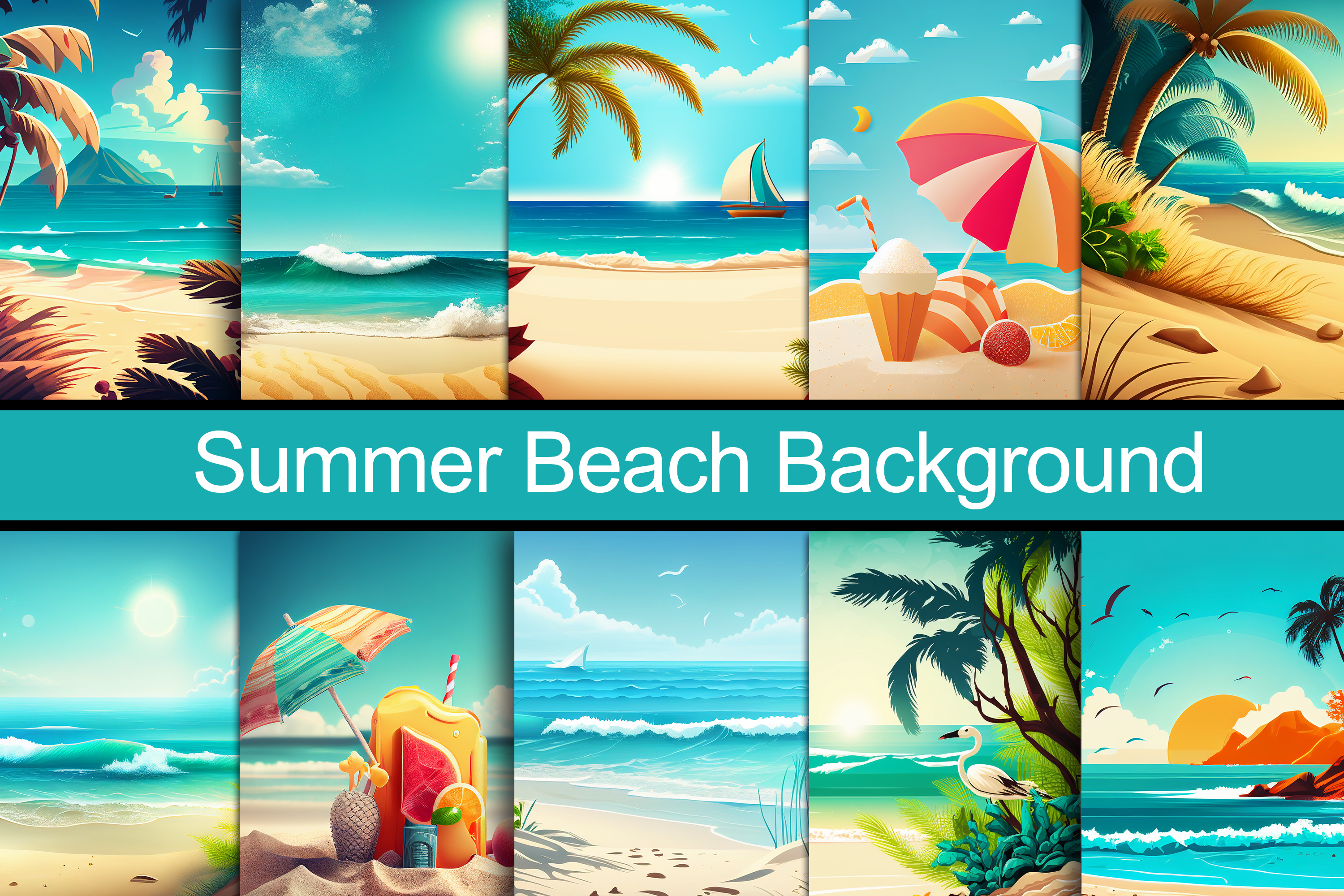 Summer Beach Background