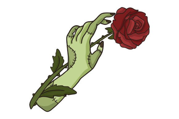 Witch`s Hand with Rose