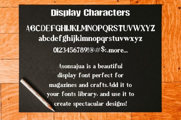 Asonsajua Font - Preview 1