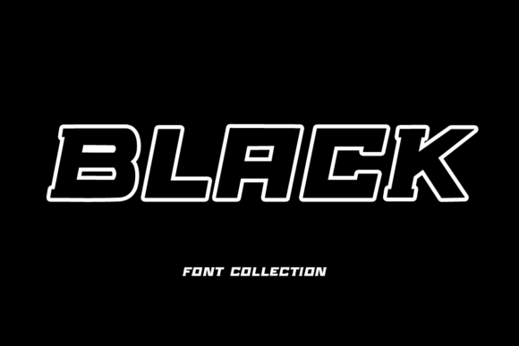 Black Fontes de Exibição Fonte Por AA studio