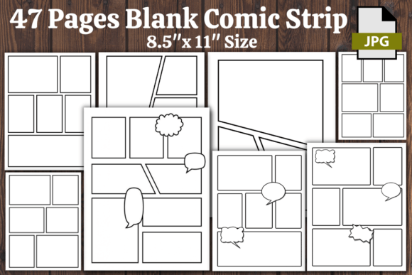 Blank Comic Strip / KDP Interiors