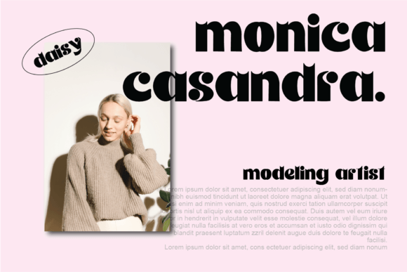 Daisy Font - Preview 1