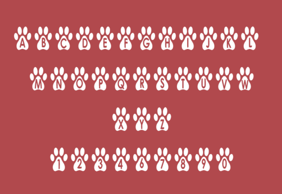 Dog Paw Font - Preview 1