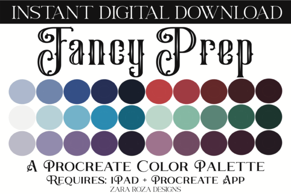 Fancy Prep Procreate Color Palette