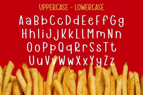 French Fries Font - Preview 2