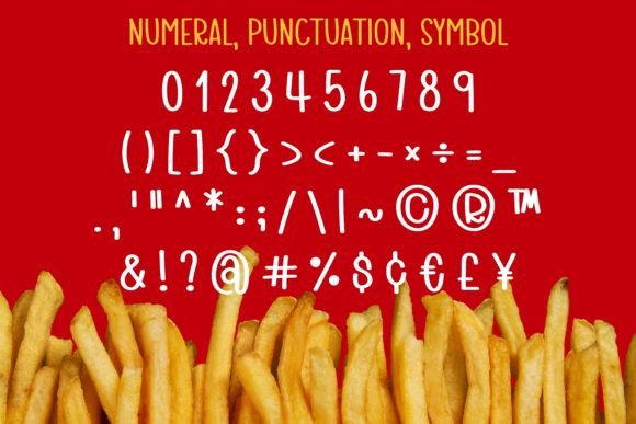 French Fries Font - Preview 3