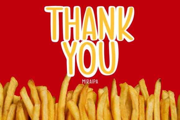 French Fries Font - Preview 4