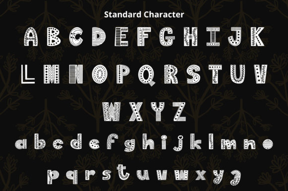 Fun Variety Font PNG with transparent background - Preview 1