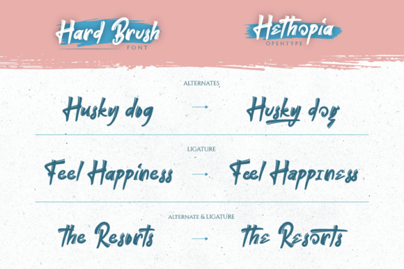 Hethopia Font PNG with transparent background - Preview 5