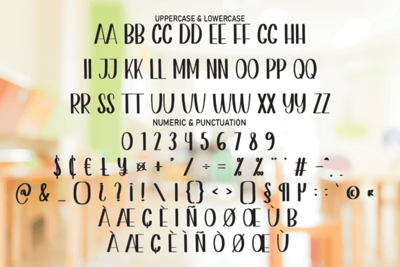 Indoor School Font PNG with transparent background - Preview 6