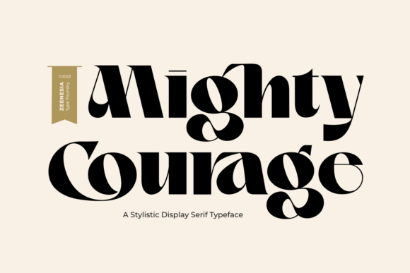 Mighty Courage Font PNG with transparent background - Preview 1
