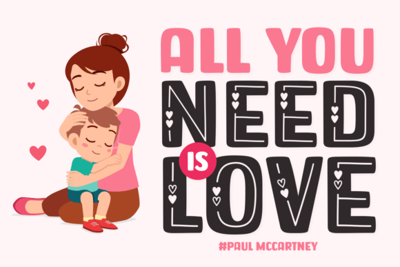 Need Love Font PNG with transparent background - Preview 1