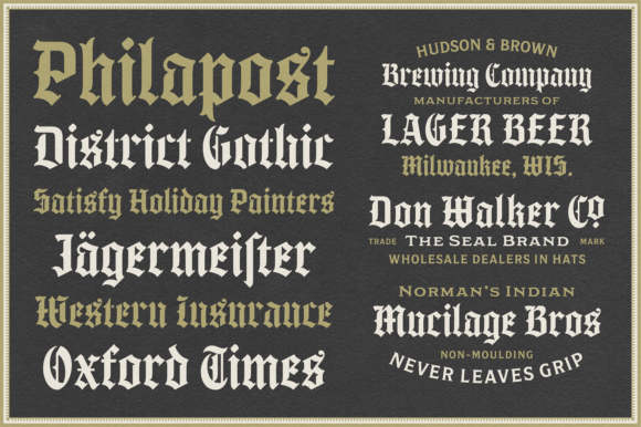 Philapost Font PNG with transparent background - Preview 3