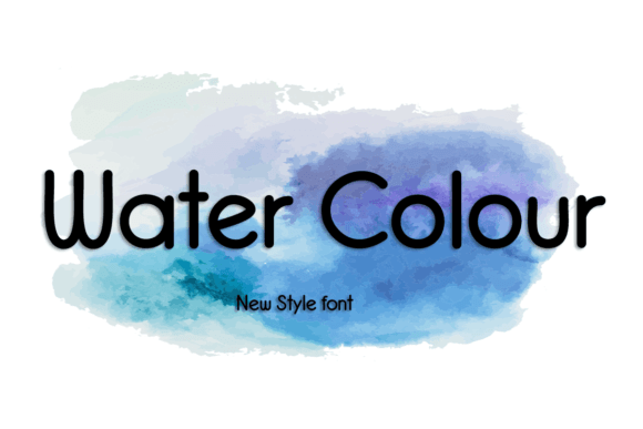 Water Colour Fontes de Exibição Fonte Por AA studio
