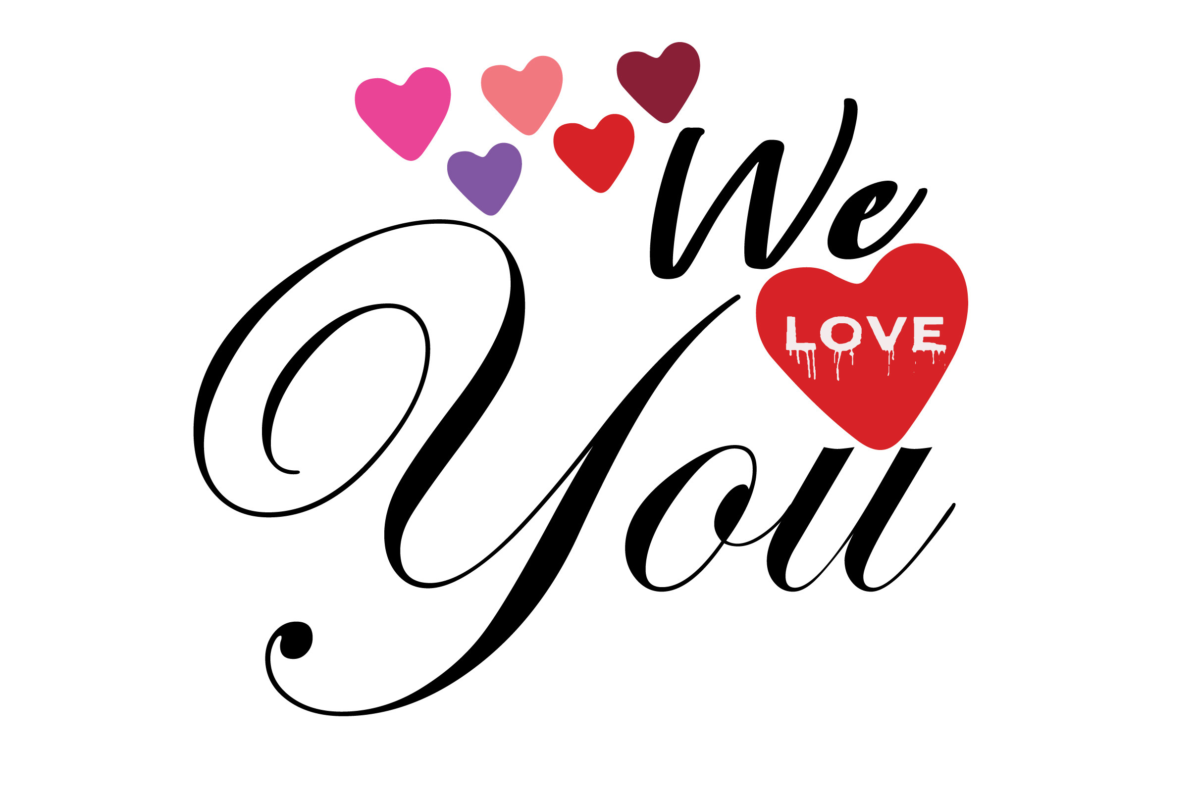 We Love You Graphic by Lazy Craft · Creative Fabrica