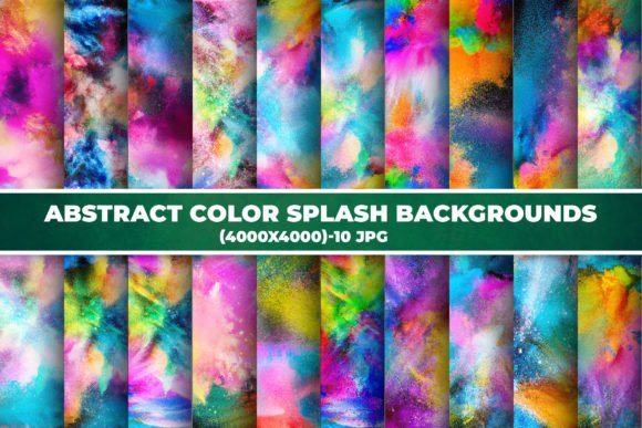 Abstract Color Splash Background Graphic by LaijuAkter · Creative Fabrica