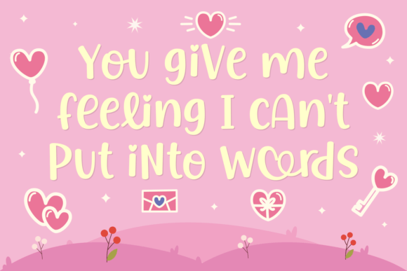 Light of Love Font PNG with transparent background - Preview 5