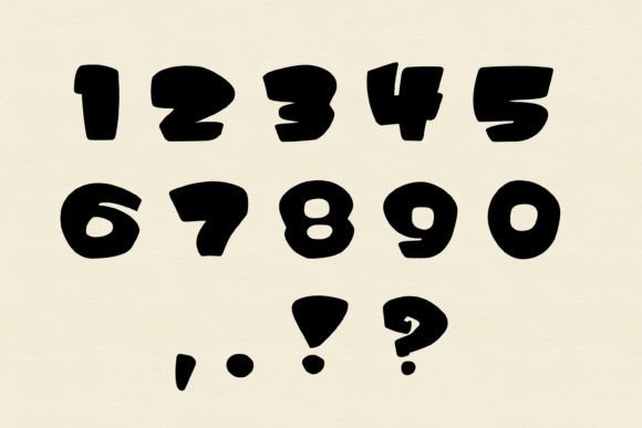Little Mammoth Font PNG with transparent background - Preview 4