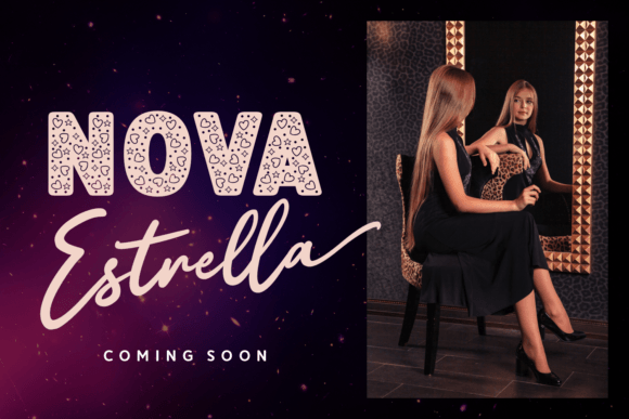 Loving Stars Font PNG with transparent background - Preview 1