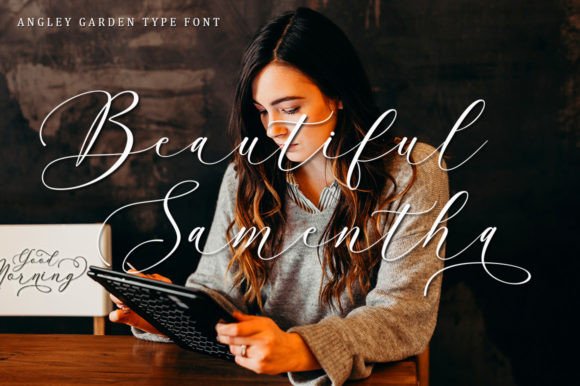 Angley Garden Font - Preview 6