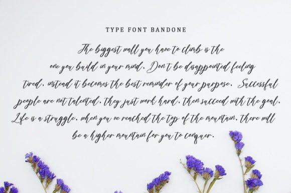 Bandone Font PNG with transparent background - Preview 3