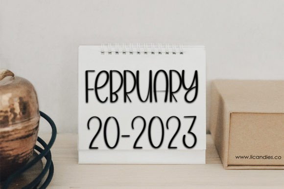 February Font - Preview 4