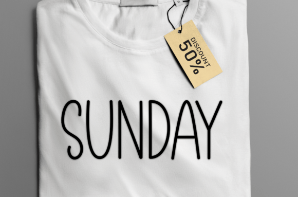 February Minimalist Font - Preview 3