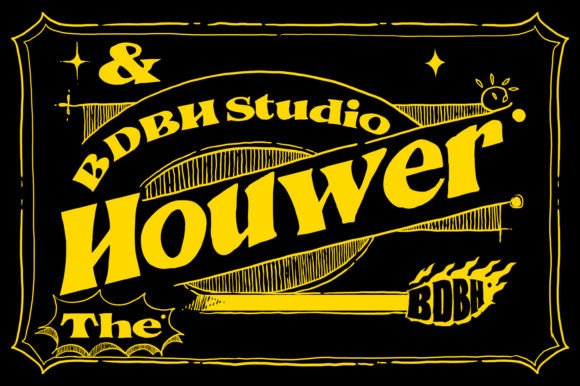 Houwer Font PNG with transparent background - Preview 1