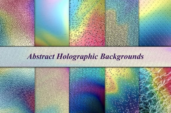 Metallic Rainbow Texture Backgrounds