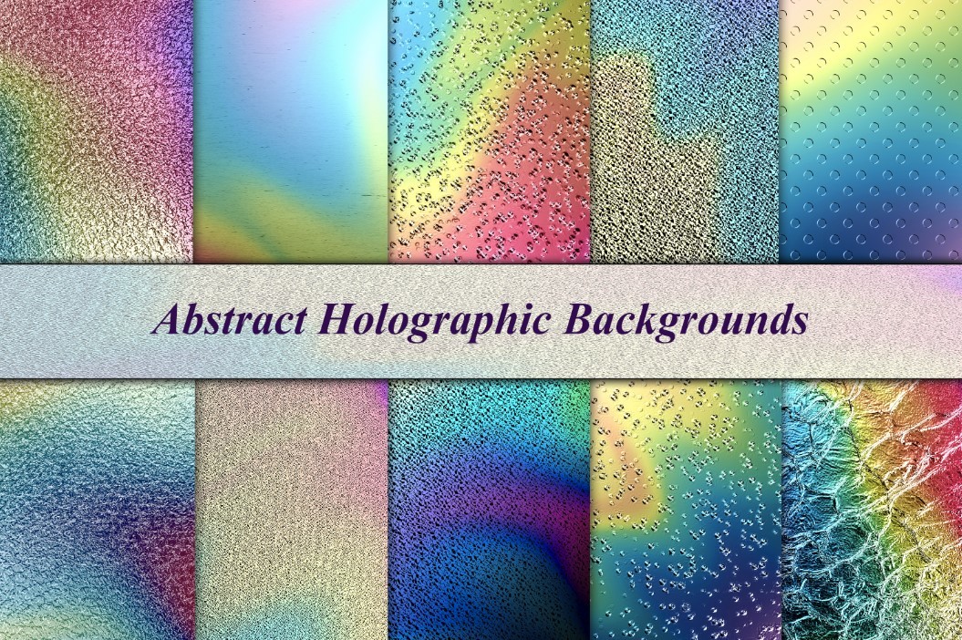 Metallic Rainbow Texture Backgrounds