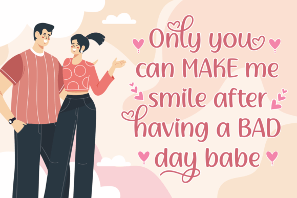 Sabrina Lovely Font PNG with transparent background - Preview 4