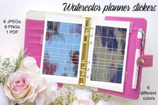 Watercolor Planner Stickers Graphic by Andrea Kostelic · Creative Fabrica