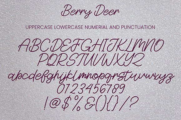 Berry Deer Font - Preview 4