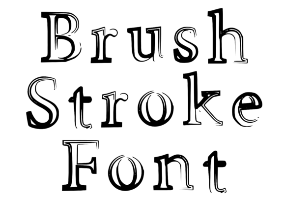 Brush Stroke Font - Preview 2