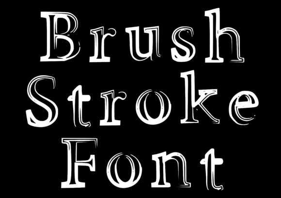 Brush Stroke Font - Preview 1
