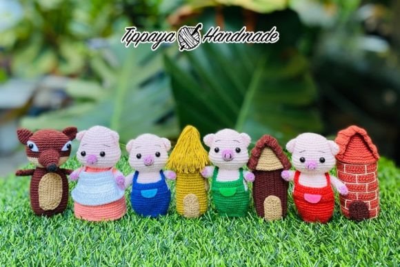 Crochet the Three Little Pigs Pattern