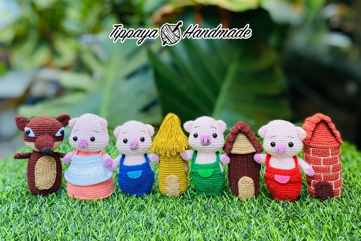 Crochet the Three Little Pigs Pattern