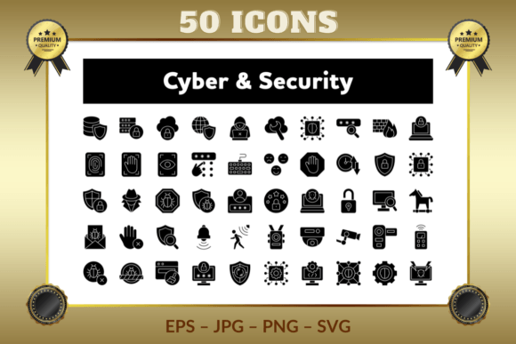 Cyber & Security Glyph Icons