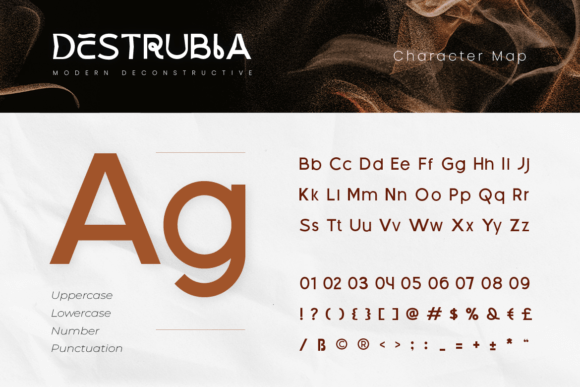 Destrubia Font - Preview 1