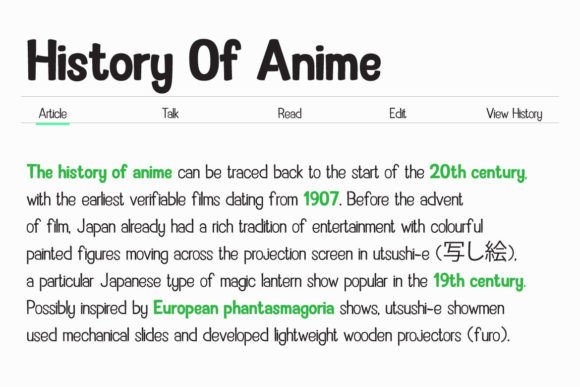 Ghozen Pro Font PNG with transparent background - Preview 1