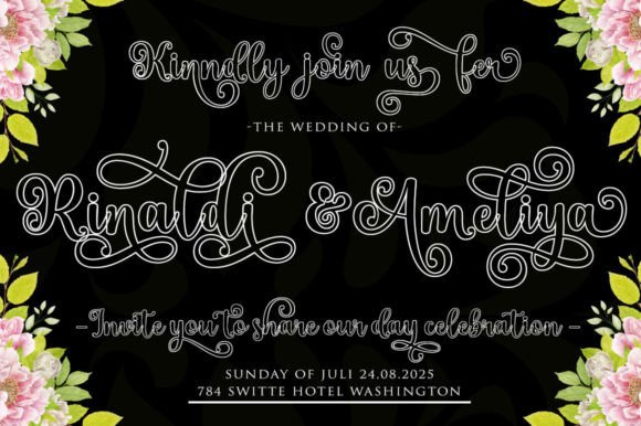 Happy Asitha Script Font - Preview 1