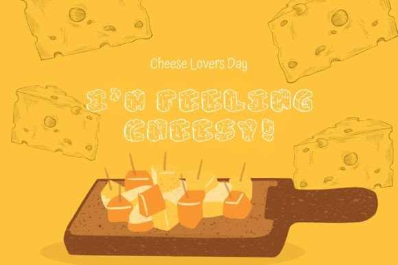 Holly Cheese Font PNG with transparent background - Preview 1