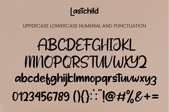 Lastchild Font PNG with transparent background - Preview 4