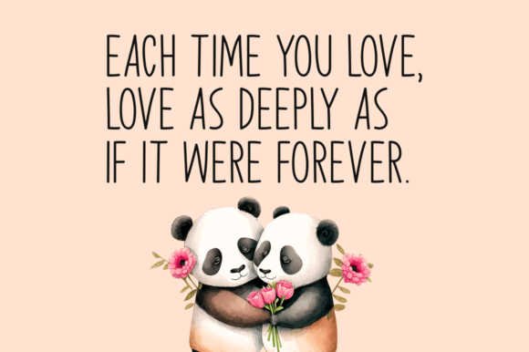 Panda Couple Font PNG with transparent background - Preview 1