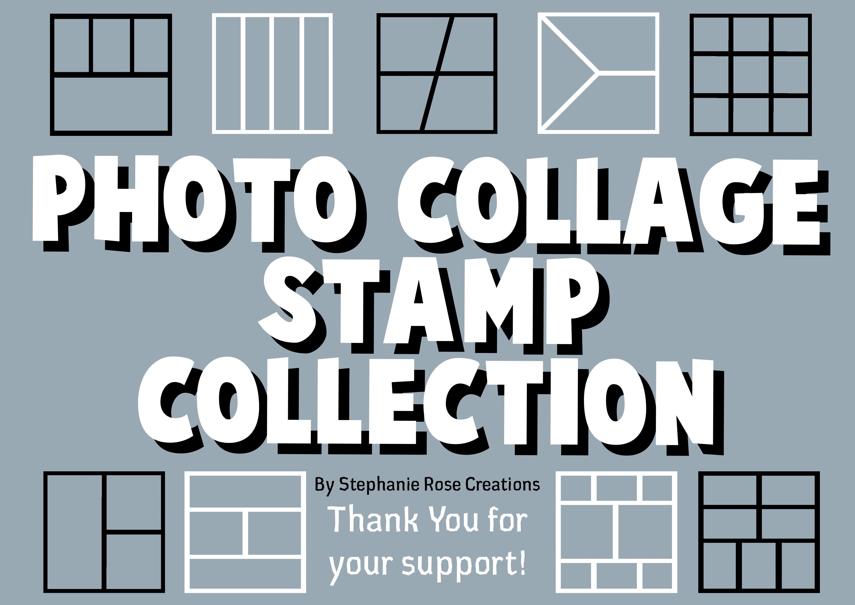 Procreate Photo Collage Frame Stamps Graphic by Stephanie Rose ...