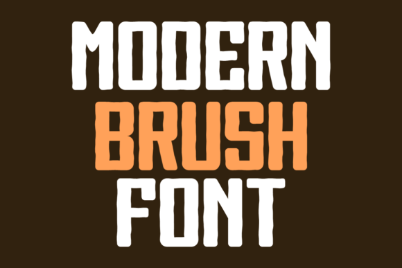 Rocky Ngobong Brush Font PNG with transparent background - Preview 1