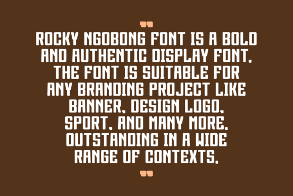 Rocky Ngobong Font PNG with transparent background - Preview 2