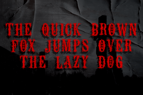 Rotogrim Font PNG with transparent background - Preview 3